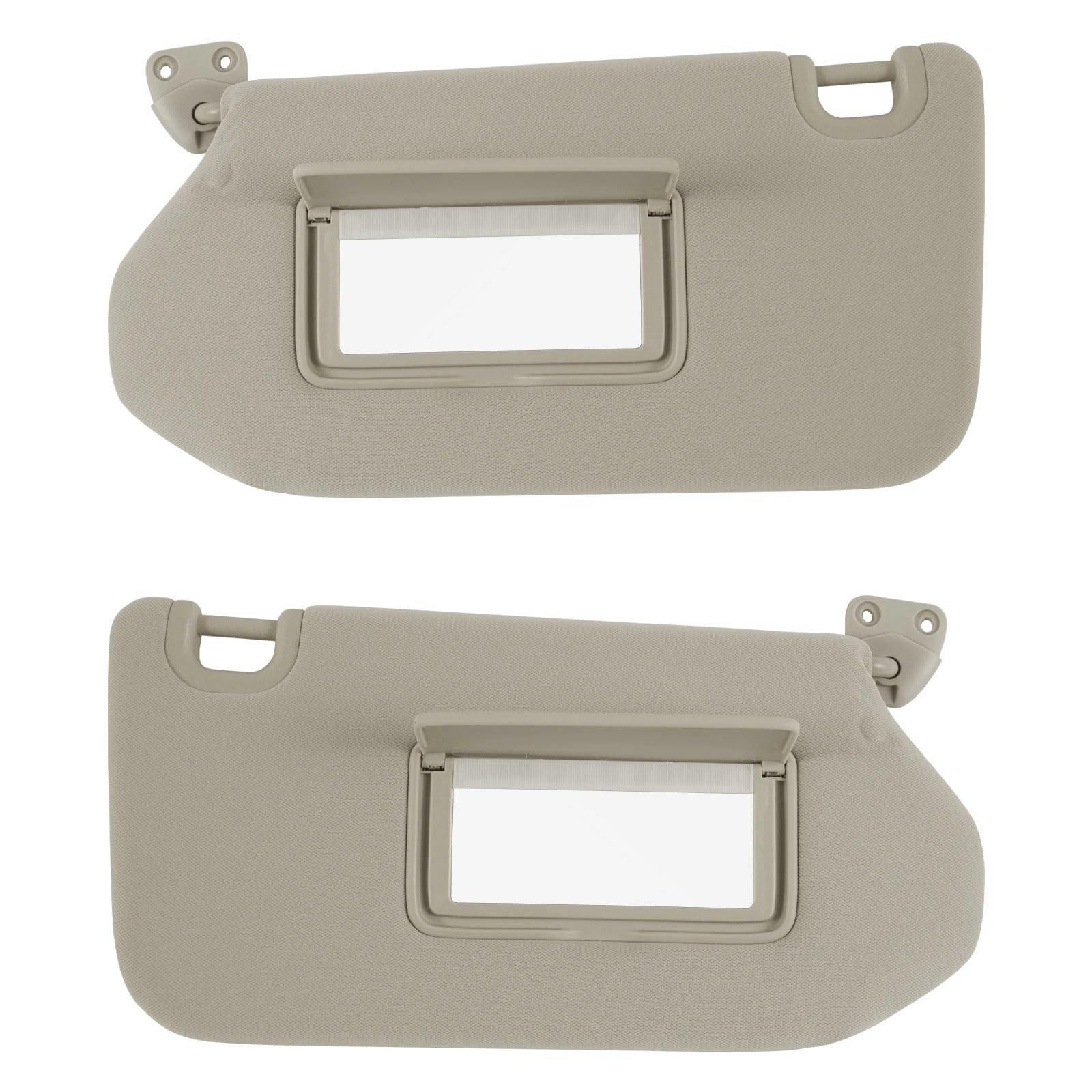 LFDTO Auto-Sonnenblende passend for Infiniti QX60 2014–2017 mit Kosmetikspiegel-Abdeckplatte for Blockieren von Sonnenlicht 96401-9PB0A 96400-9PB0A(Beige a Pairs) von LFDTO