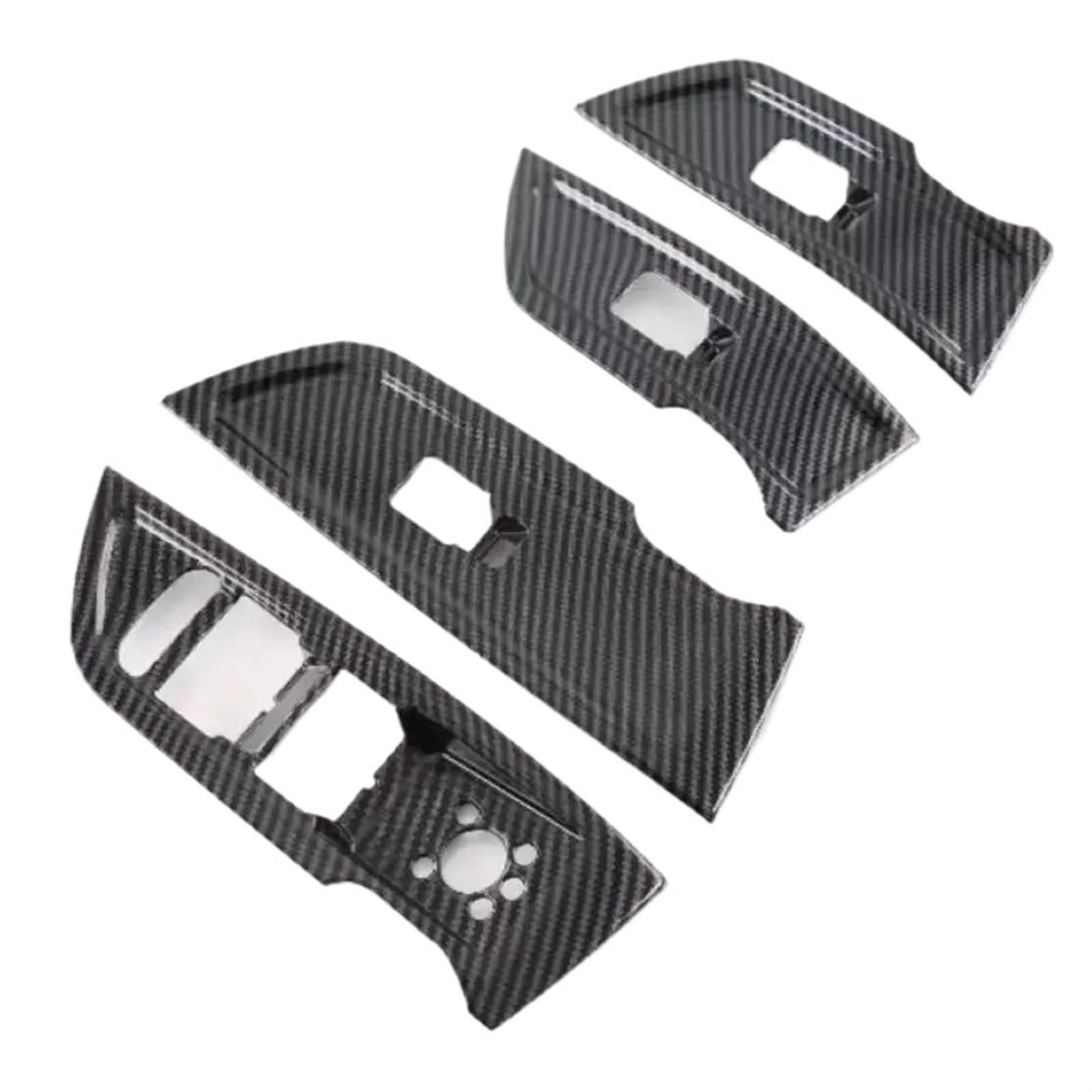 LFDTO Auto Styling Links Fahrer Tür Innere Fenster Glas Panel Armlehne Lift Schalter Taste Trim 4 stücke Fit for Q5 q5L 2018-2021 von LFDTO