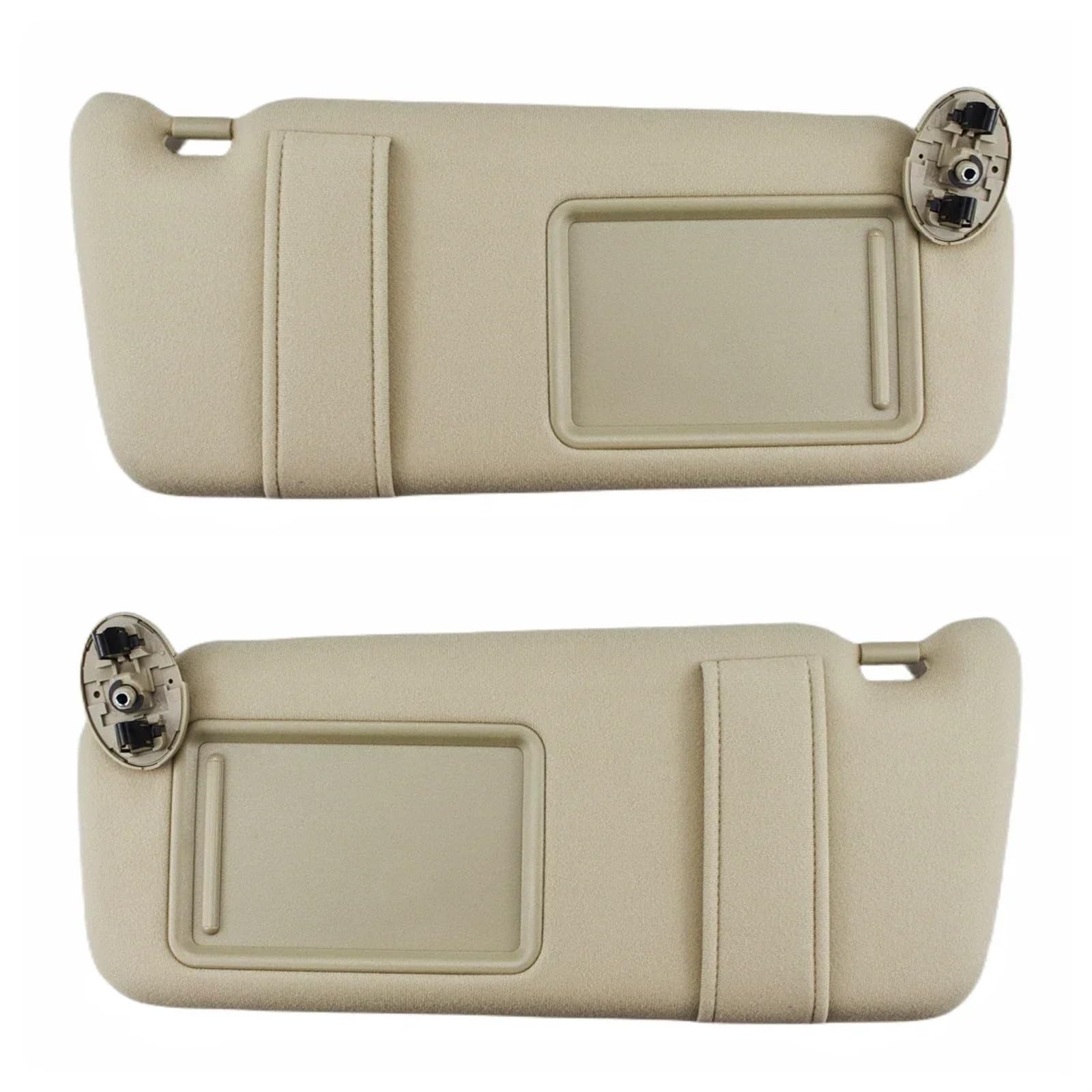 LFDTO Beige-Grauer Auto-Innenspiegel vorne, Sonnenblende, ohne Licht, passend for Toyota Camry 2007–2011, OE 74310-06750-E0 74320-06780-B0(Beige Left and Right) von LFDTO