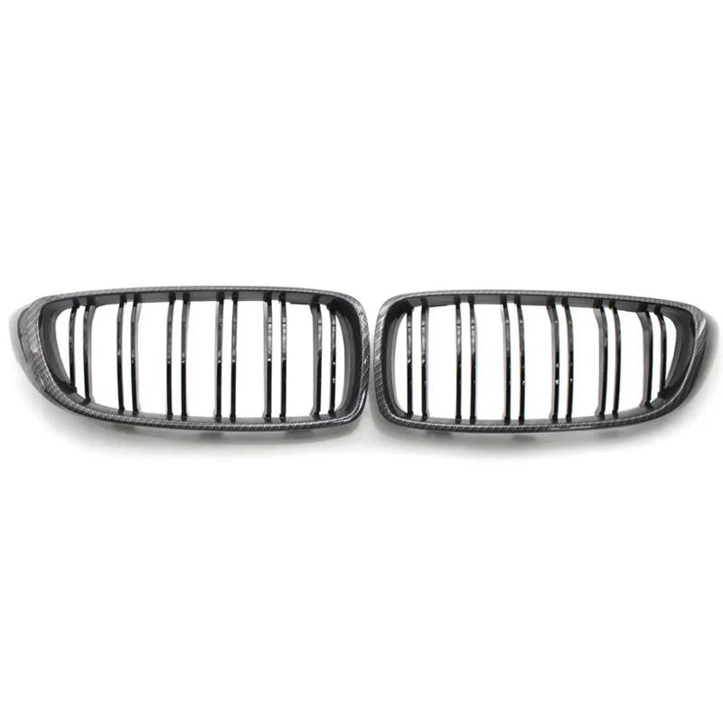 LFDTO Carbon Fiber EIN Paar Front Hood Niere Sport Grill Grille Fit for BMW F32 F33 F36 M3 M4 F80 F82 f83 4-Serie 2013 2014 2015 2016-2018 (Size : Carbon Fiber) von LFDTO