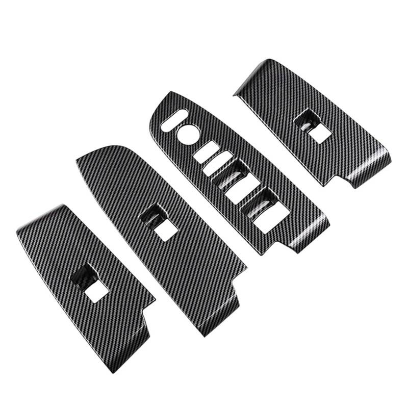 LFDTO Carbon Fiber Fenster Glas Lift-Taste Trim Schalter Abdeckung Tür Armlehne Panel Aufkleber Fit for HRV HR-V Vezel 2021 2022 RHD von LFDTO