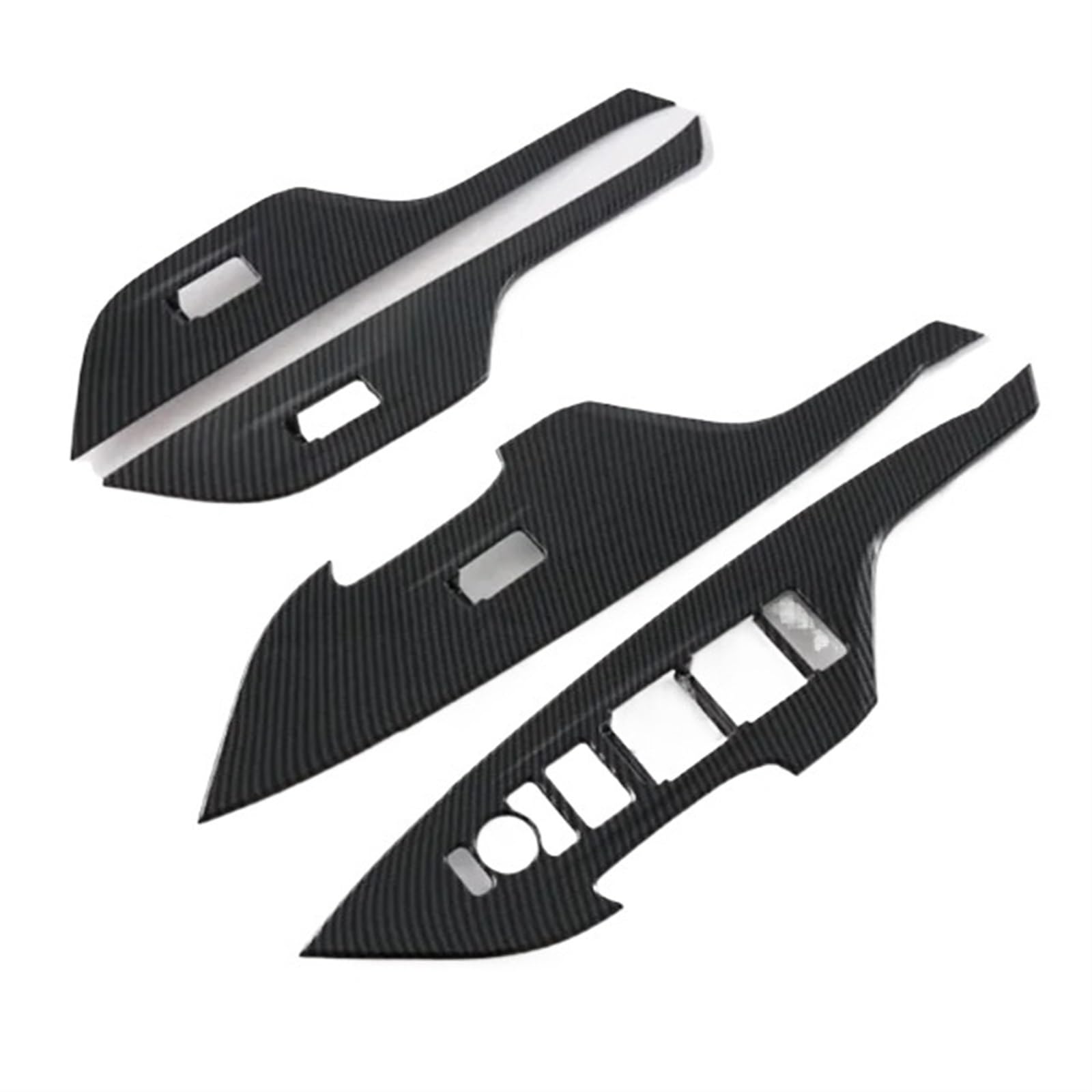 LFDTO Fit for Toyota Yaris Kreuz 2024 2025 Auto Zubehör Innen Tür Armlehne Fensterheber Schalter Taste Abdeckung Trim Aufkleber Carbon faser von LFDTO