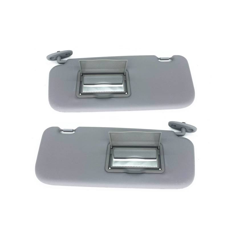 LFDTO Graue Sonnenblende passend for Hyundai Getz Click 2002–2012 LHD Auto Links/rechts vorne Sonnenblende Blindabdeckung Schild Schatten mit Spiegel(2X Left-Right) von LFDTO