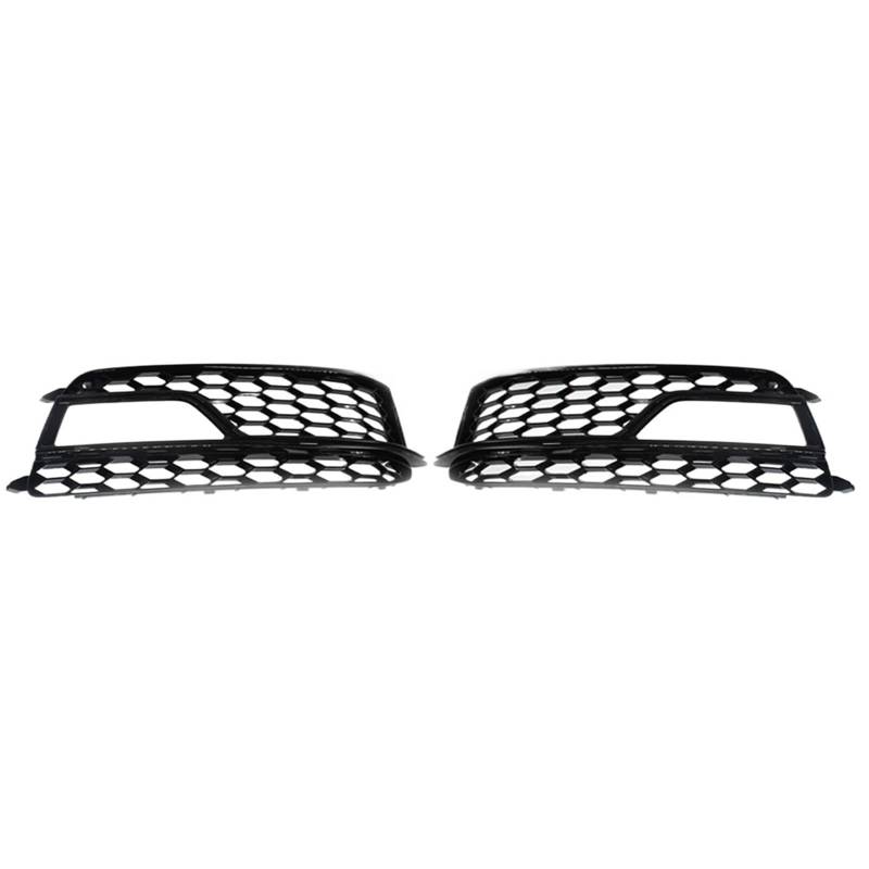 LFDTO Honeycomb Mesh Auto Front Stoßstange Nebel Licht Grill Grille Abdeckung Fit for S5 A5 S-Lines 2013 2014 2015 2016 8T0807681M(Black) von LFDTO