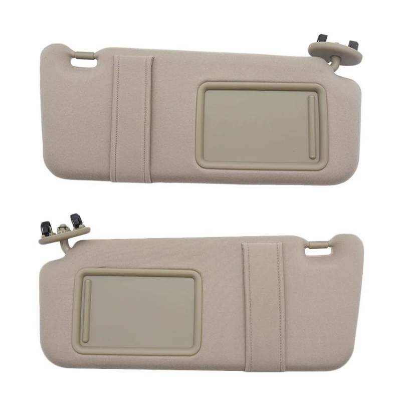 LFDTO Sonnenblende ohne Licht, passend for Toyota Camry 2007–2011, 74310–06750-E0, 74320–06780-B0, Fahrerseite(Beige Left-Right) von LFDTO