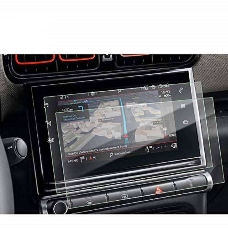 LFOTPP [2 Stück] Citroen C3 / C4 Cactus 9,7 Zoll Navigation Schutzfolie Transparenter PET Folie von LFOTPP