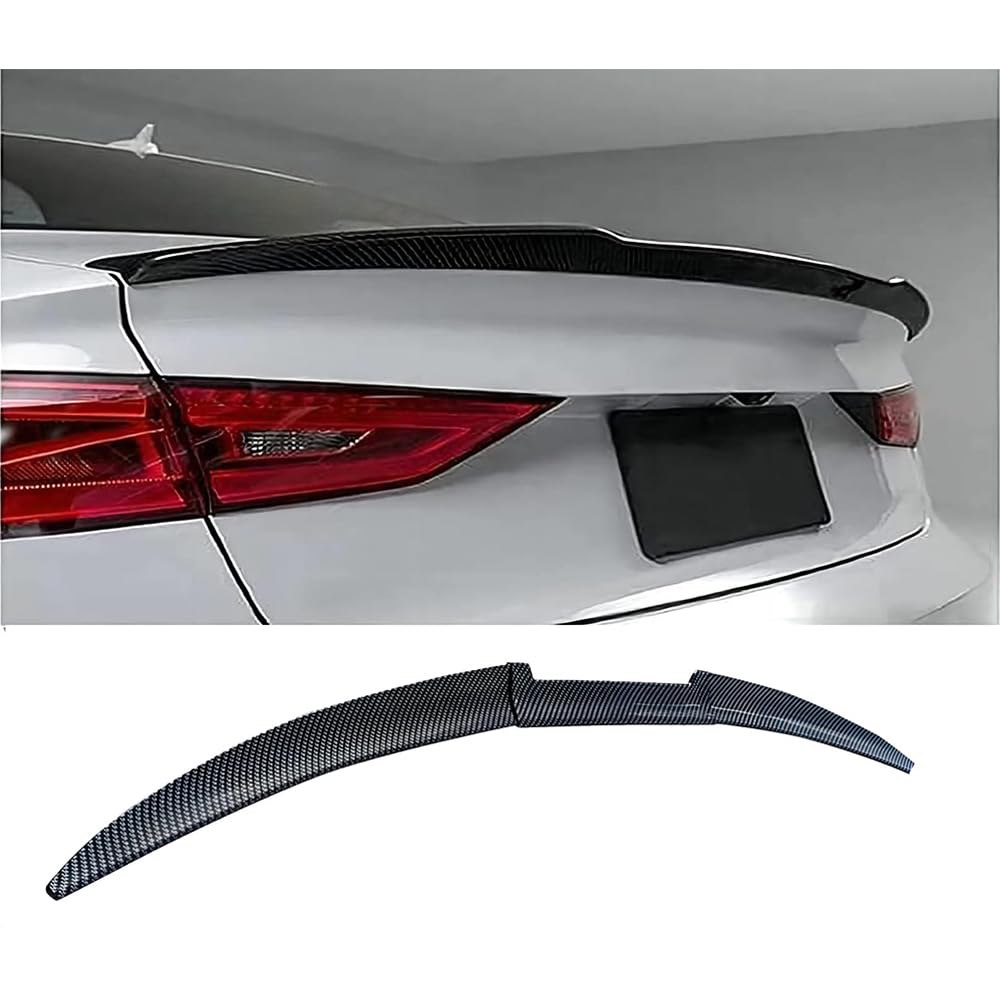 Auto hinterdach Spoiler für Accord 10th 2018 2019 2020 2021 2022,Heckspoiler Lippe Heckflügel Splitter Kratzfest Kofferraumspoiler Tuning Bodykits Accessories,B/Carbon-Fiber-Black von LFSYYD