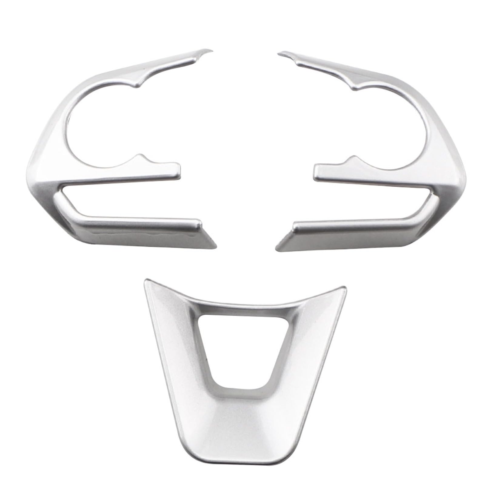 Auto-Lenkrad-Tastenfeld-Abdeckungs-Ordnungsaufkleber (4 Silber) Für Toyota, für RAV4, für Corolla, für Avalon 2019 2020 2021 Zubehör von LFWAEE