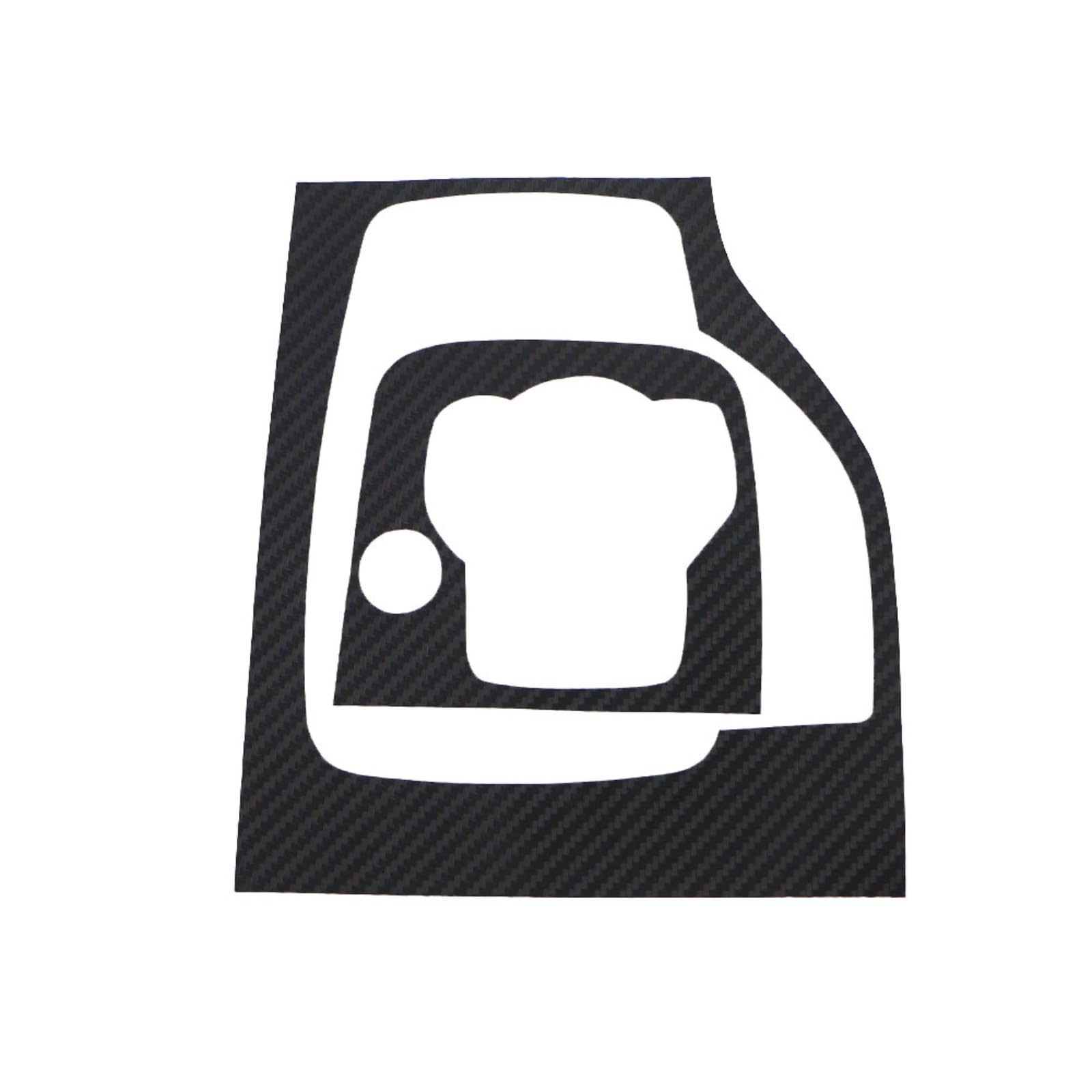 Carbon-Faser-Auto-Innenraum-Getriebekopf-Schaltknauf-Panel-Abdeckungs-Ordnungsaufkleber (LHD AT Black) Für Mazda 3, Für Axela 2014 2015 2016 2017 2018 2019 von LFWAEE