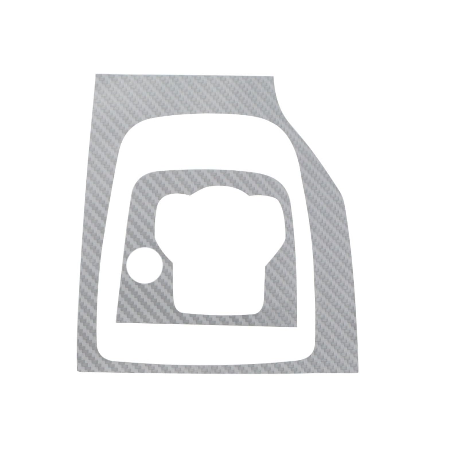 Carbon-Faser-Auto-Innenraum-Getriebekopf-Schaltknauf-Panel-Abdeckungs-Ordnungsaufkleber (LHD MT Silber) Für Mazda 3, Für Axela 2014 2015 2016 2017 2018 2019 von LFWAEE