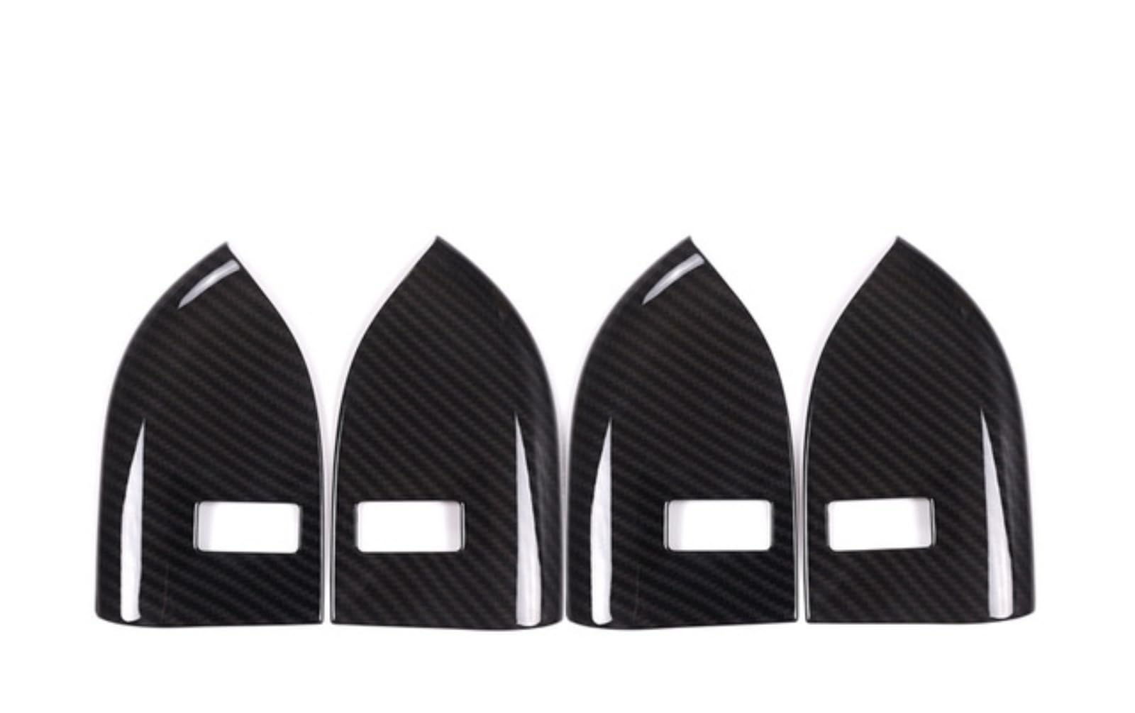 LFWAEE ABS-Kunststoff-Kohlefaser-Autositz mit Memory-Abdeckungsaufklebern, Autozubehör (Stil B) Für Landrover, für Range Rover Sport 14-22 von LFWAEE