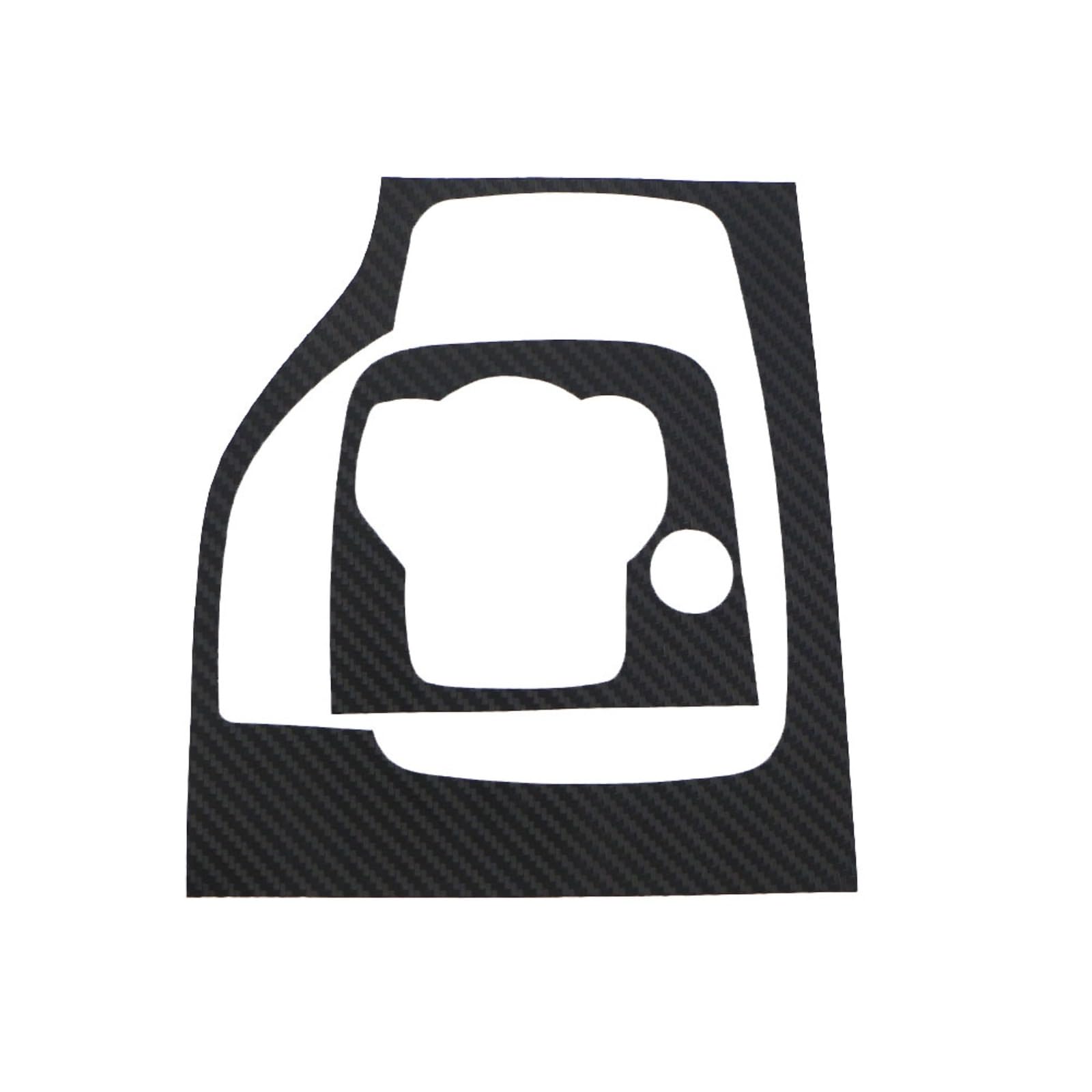 LFWAEE Carbon-Faser-Auto-Innenraum-Getriebekopf-Schaltknauf-Panel-Abdeckungs-Ordnungsaufkleber (RHD AT Black) Für Mazda 3, Für Axela 2014 2015 2016 2017 2018 2019 von LFWAEE