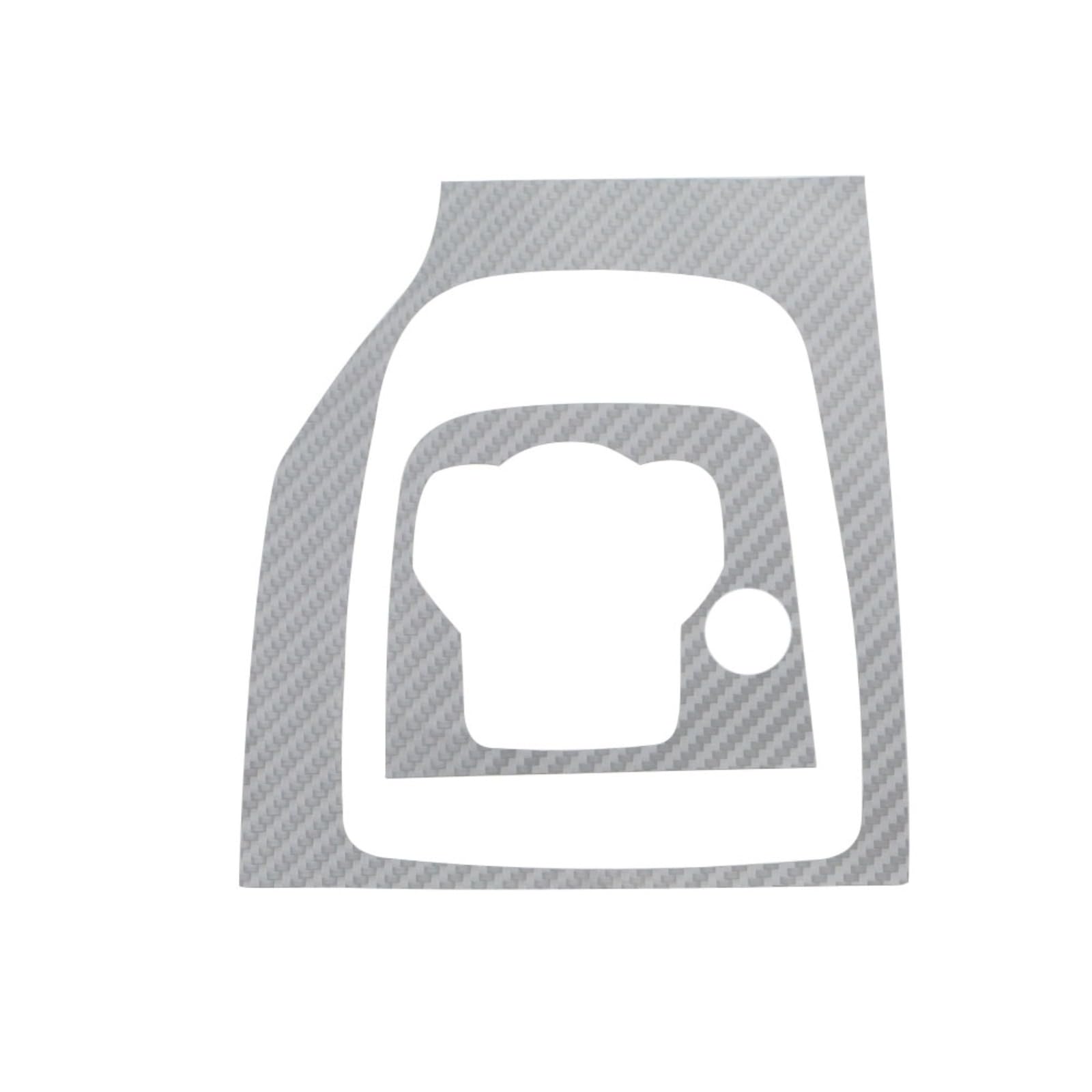 LFWAEE Carbon-Faser-Auto-Innenraum-Getriebekopf-Schaltknauf-Panel-Abdeckungs-Ordnungsaufkleber (RHD MT Silber) Für Mazda 3, Für Axela 2014 2015 2016 2017 2018 2019 von LFWAEE