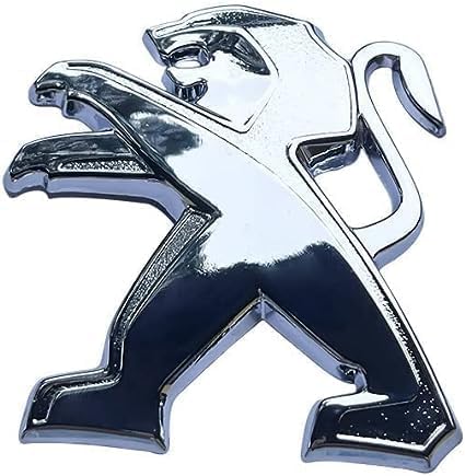 Auto Emblem Aufkleber für Peugeot 3008,Metall Sport-Aufkleber Emblem Logo Kotflügel Seitenaufkleber Auto-Emblem-Autoaufkleber für Alle Embleme Am Auto Oder Motorrad Autozubehör,B-Silver von LFWCZS