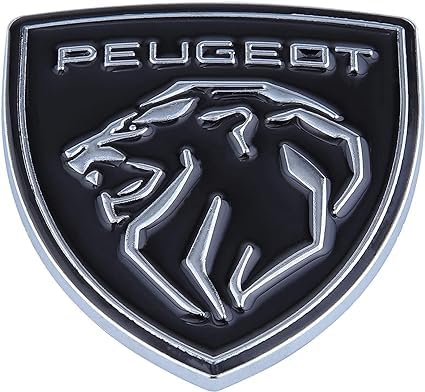 Auto Emblem Aufkleber für Peugeot 4008,Metall Sport-Aufkleber Emblem Logo Kotflügel Seitenaufkleber Auto-Emblem-Autoaufkleber für Alle Embleme Am Auto Oder Motorrad Autozubehör,A-Black von LFWCZS