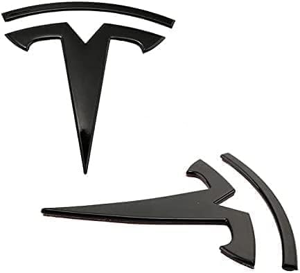 Auto Emblem Aufkleber für Tesla Model X 2015-2023,Metall Sport-Aufkleber Emblem Logo Kotflügel Seitenaufkleber Auto-Emblem-Autoaufkleber für Alle Embleme Am Auto Oder Motorrad Autozubehör von LFWCZS