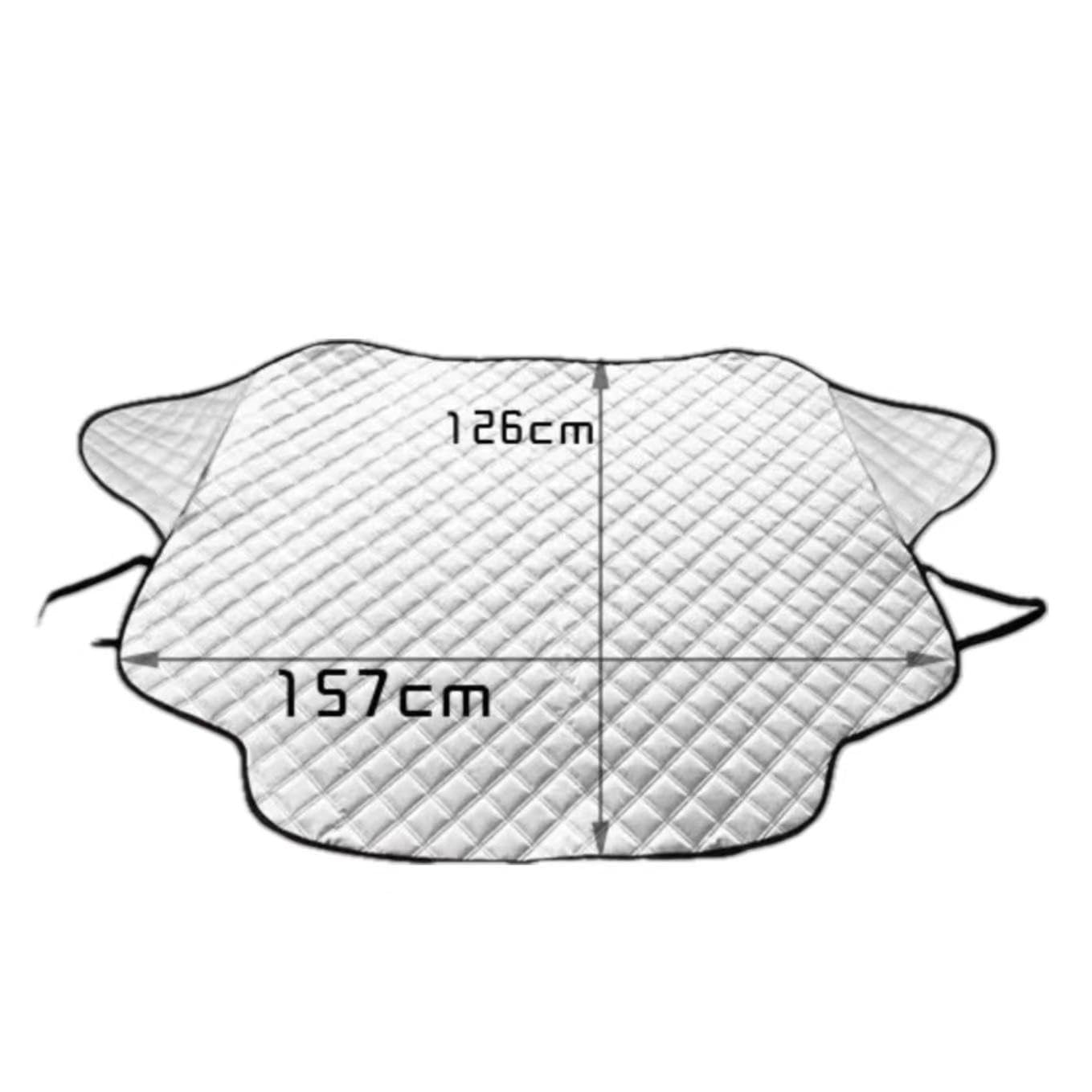 Sonnenschutz Auto Frontscheibe für Renault Trafic,Sonnenblende Vorne Frontscheibenabdeckung Hitzeschutz Plane UV-Schutz für Sommer Dicke Sonne Staub Schnee Frost Faltbar Autozubehör von LFWCZS