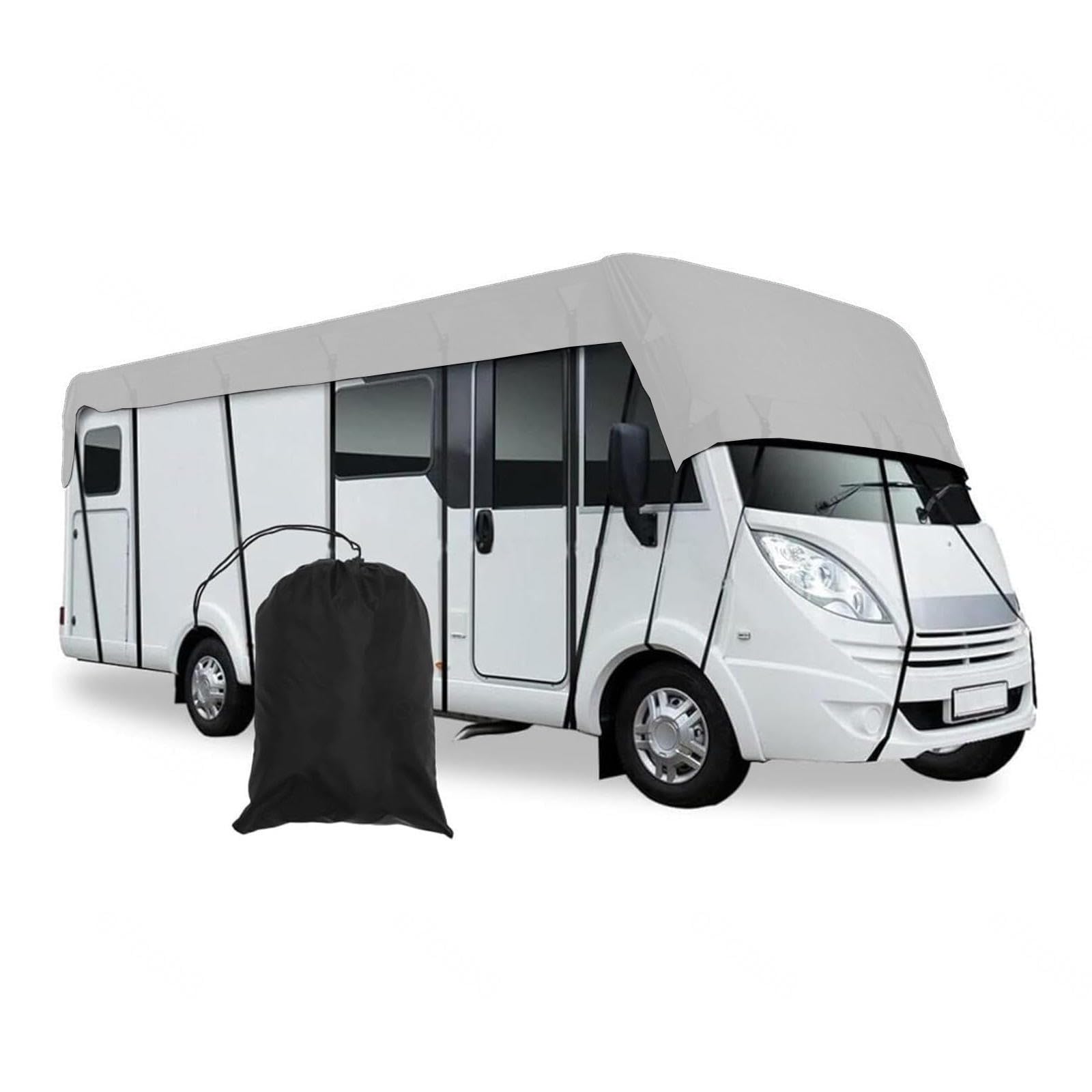 210D Oxford-Gewebe 210D Oxford-Gewebe Wohnmobilabdeckungen Wind-, Regen- Und Schneefest Campingzubehör Für Wohnmobil Geeignet Für Jede Jahreszeit Und Jedes Klima,Grey-7.5m×3m von LHCXKJGS