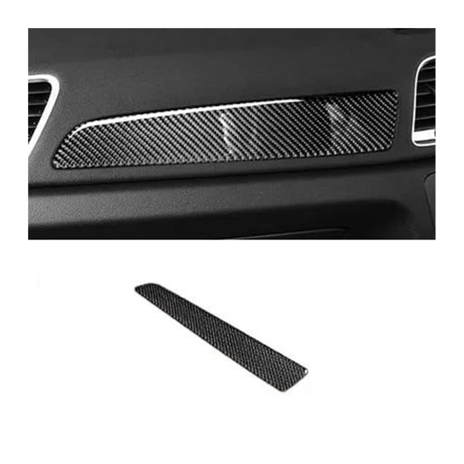 LHHDM Für Q3 8U 2013-2018 Carbon Fiber Armaturenbrett Türverkleidung Zierleisten Instrument Dekoration Aufkleber Auto Innenausstattung(Classic RHD) von LHHDM