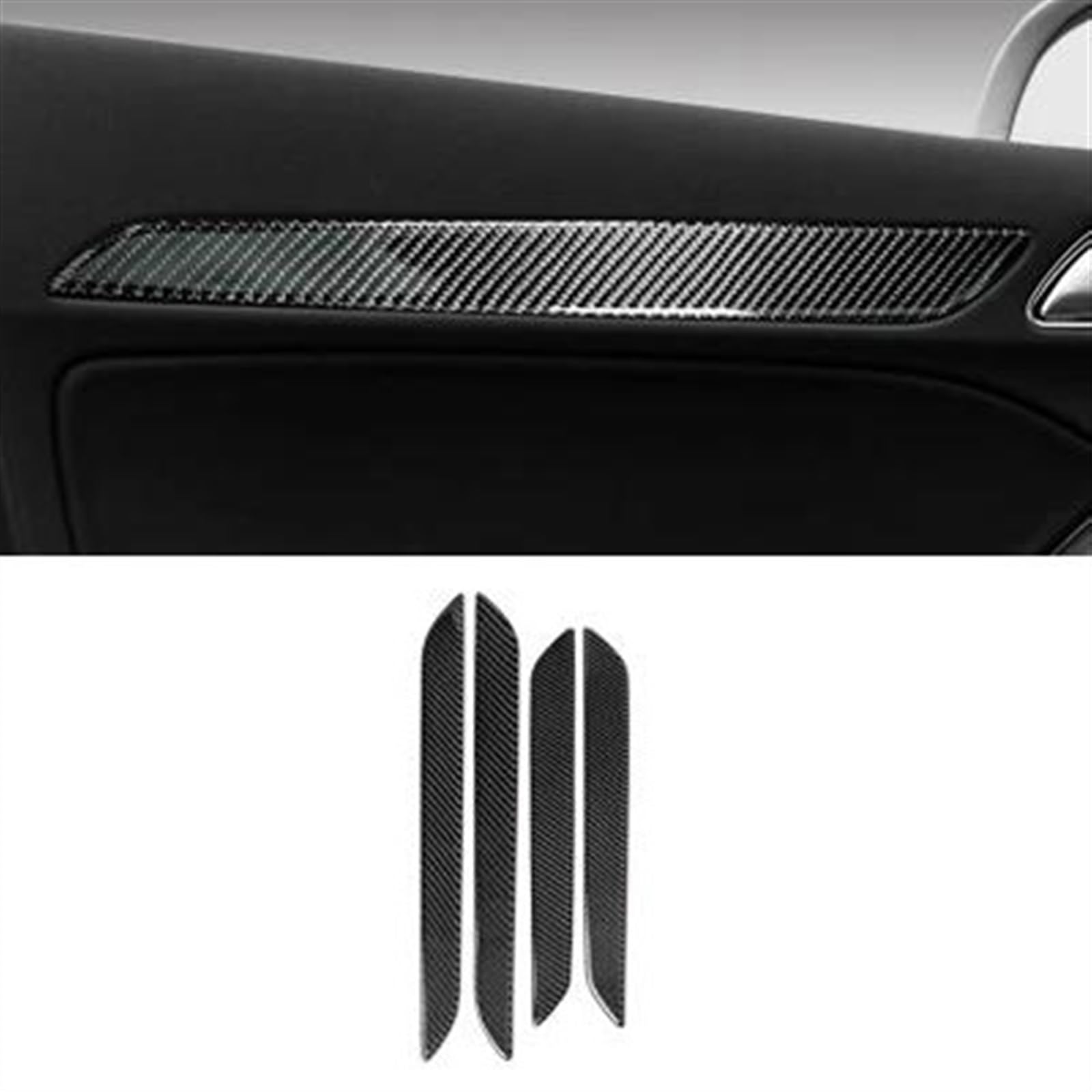 LHHDM Für Q3 8U 2013-2018 Carbon Fiber Armaturenbrett Türverkleidung Zierleisten Instrument Dekoration Aufkleber Auto Innenausstattung(Classic Style) von LHHDM