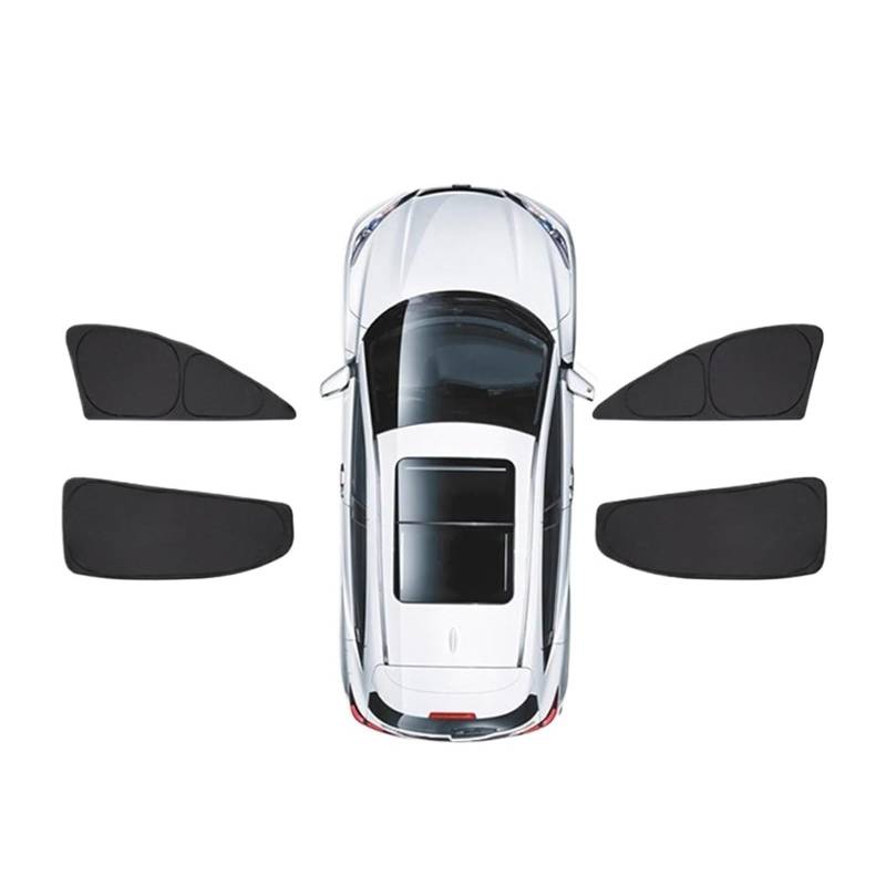 Auto Sonnenschutz für Seitenscheiben für Audi Q5L 2018-2023, UV Schutz, Mesh, Atmungsaktives Bleiben kühl Seitenfenster Sonnenblende,4pcs von LHMM