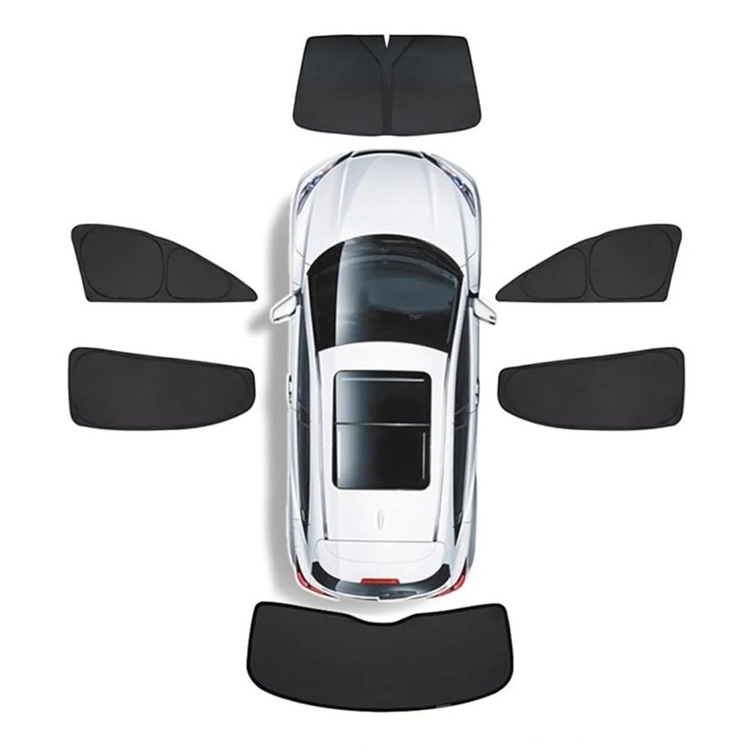 Auto Sonnenschutz für Seitenscheiben für Cadillac XTS 2013-2024, UV Schutz, Mesh, Atmungsaktives Bleiben kühl Seitenfenster Sonnenblende,6pcs von LHMM