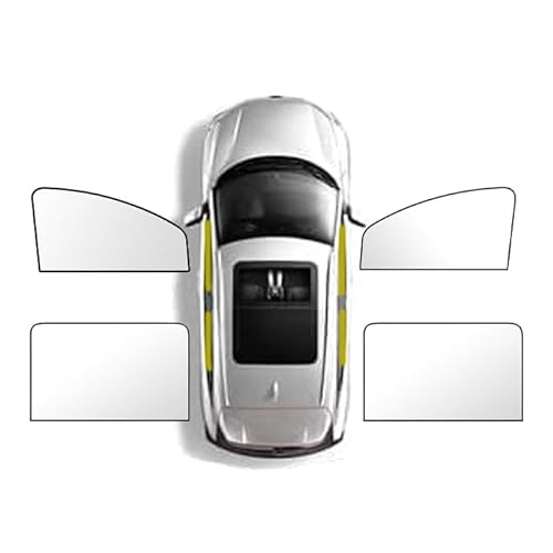 Auto Sonnenschutz für Seitenscheiben für Corvette C5 Z06 LS6 V8 1997-2004, UV Schutz, Mesh, Atmungsaktives Bleiben kühl Seitenfenster Sonnenblende,A 4 pieces of Equipment von LHMM
