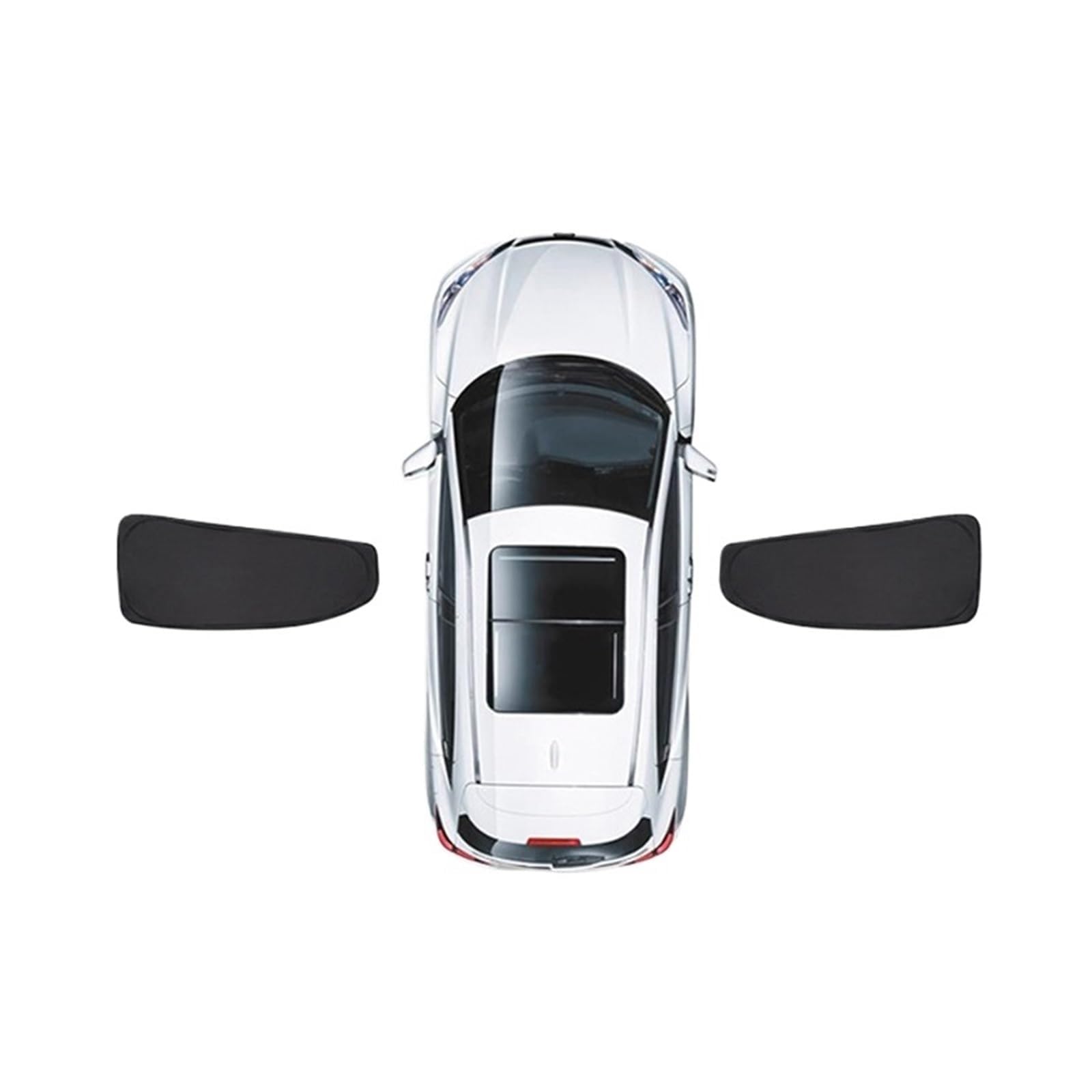 Auto Sonnenschutz für Seitenscheiben für Dodge Coolway Ram 2011-2024, UV Schutz, Mesh, Atmungsaktives Bleiben kühl Seitenfenster Sonnenblende,2pcs-rear-doors von LHMM