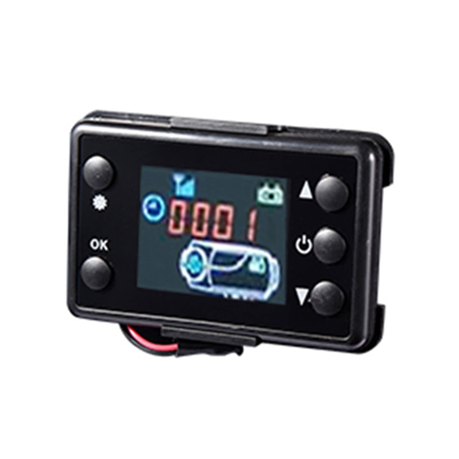 LHYFAGQK 12 / 24V-Wagenheizung LCD Switch Controller-Monitor for Car-Zündkupferdiesel-Lufterhitzer for Auto-Bus-Gleis-Parkheizung Heizungsteile(Gray) von LHYFAGQK