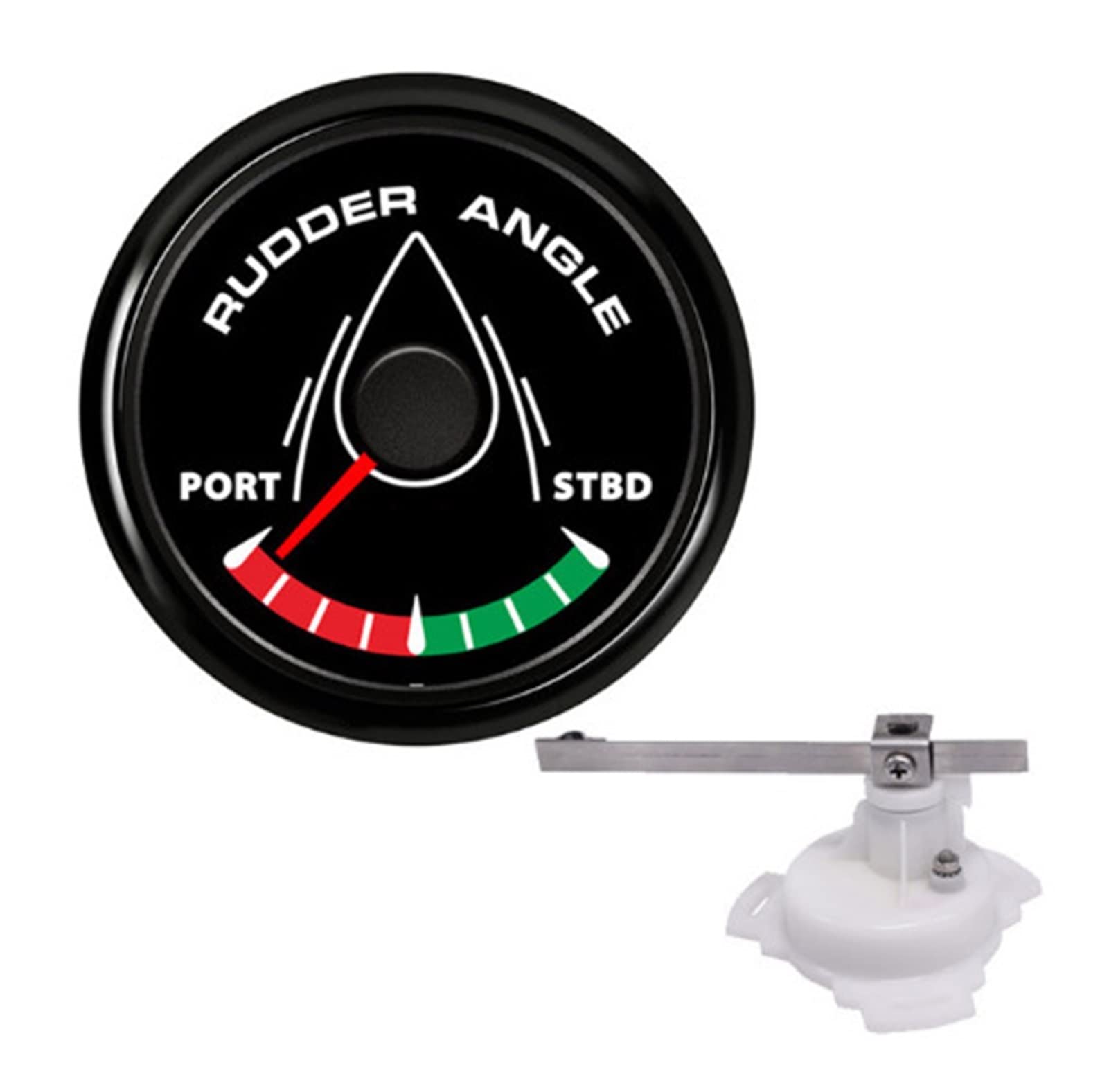 LHYFAGQK 52mm 0-190 Ohm Ruderwinkelanzeige for Ruderwinkelsensor 8 Farbe Hintergrundbeleuchtung 1 2V / 24V. LKW-Zubehör for Marine Boat-Set Digitale Drehzahlmesseranzeige(BN-Sensor) von LHYFAGQK