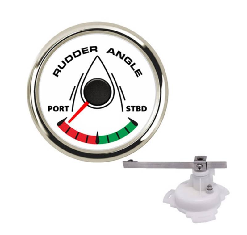 LHYFAGQK 52mm 0-190 Ohm Ruderwinkelanzeige for Ruderwinkelsensor 8 Farbe Hintergrundbeleuchtung 1 2V / 24V. LKW-Zubehör for Marine Boat-Set Digitale Drehzahlmesseranzeige(WS-Sensor) von LHYFAGQK