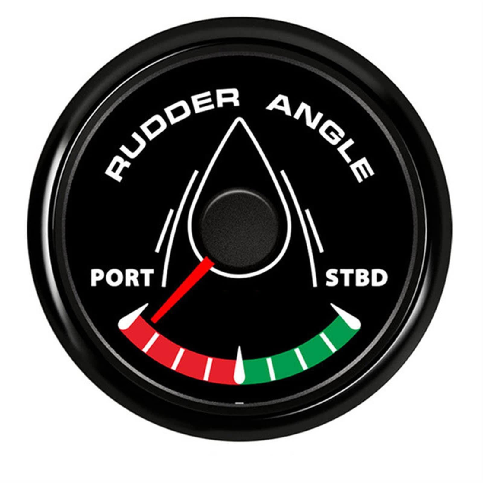 LHYFAGQK 52mm Boot Ruderwinkelanzeige 0-190 Ohm for Ruderwinkelsensor 8 Farbbeinlicht Fit for Marine Yacht 12 V / 24V Digitale Drehzahlmesseranzeige(BN not Sensor) von LHYFAGQK