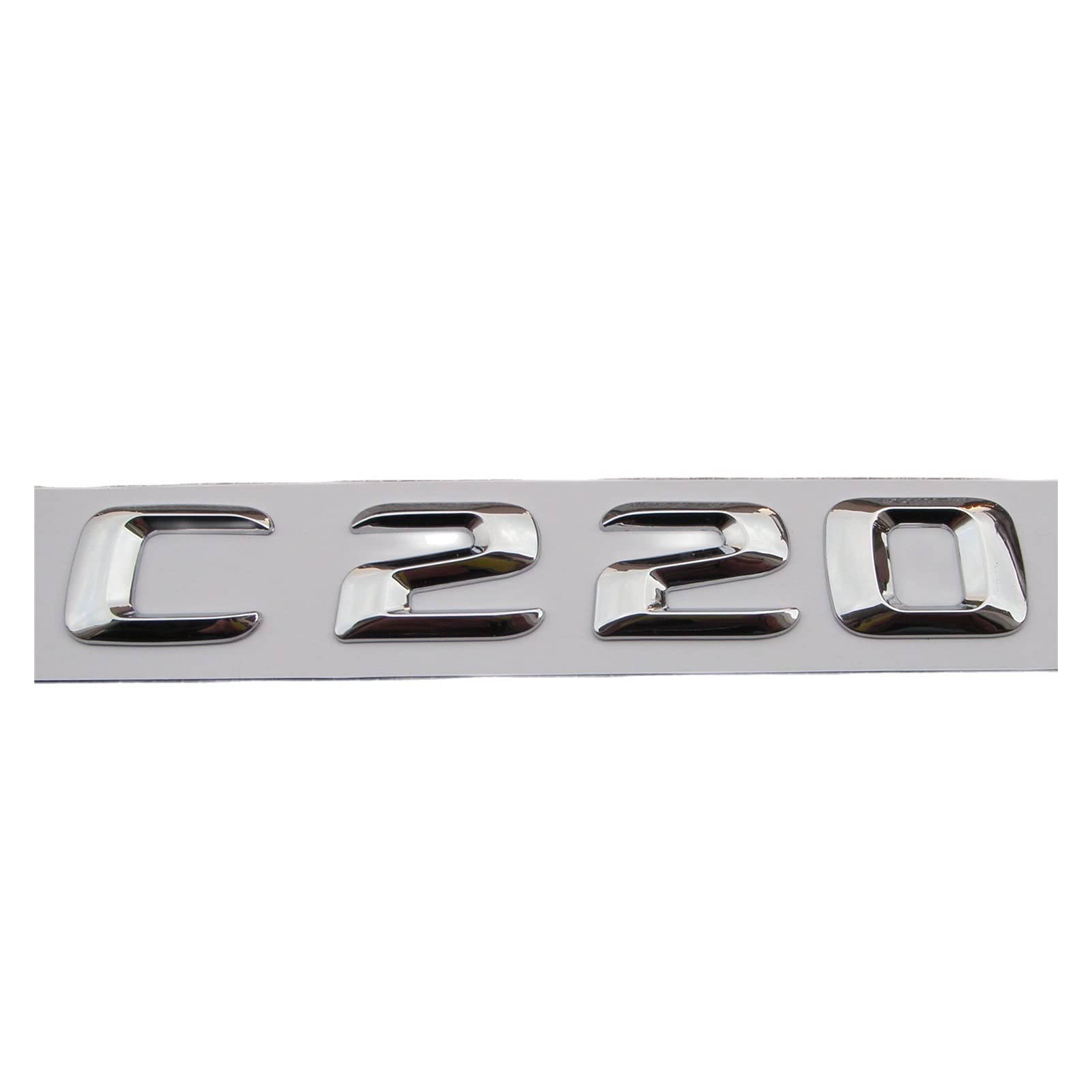 LHYFAGQK ABS-Kunststoff-Kofferraum-hintere Buchstaben-Abzeichen-Emblem-Aufkleber-Aufkleber, kompatibel mit Mercedes Benz C-Klasse C220 Abzeichen Autoaufkleber von LHYFAGQK