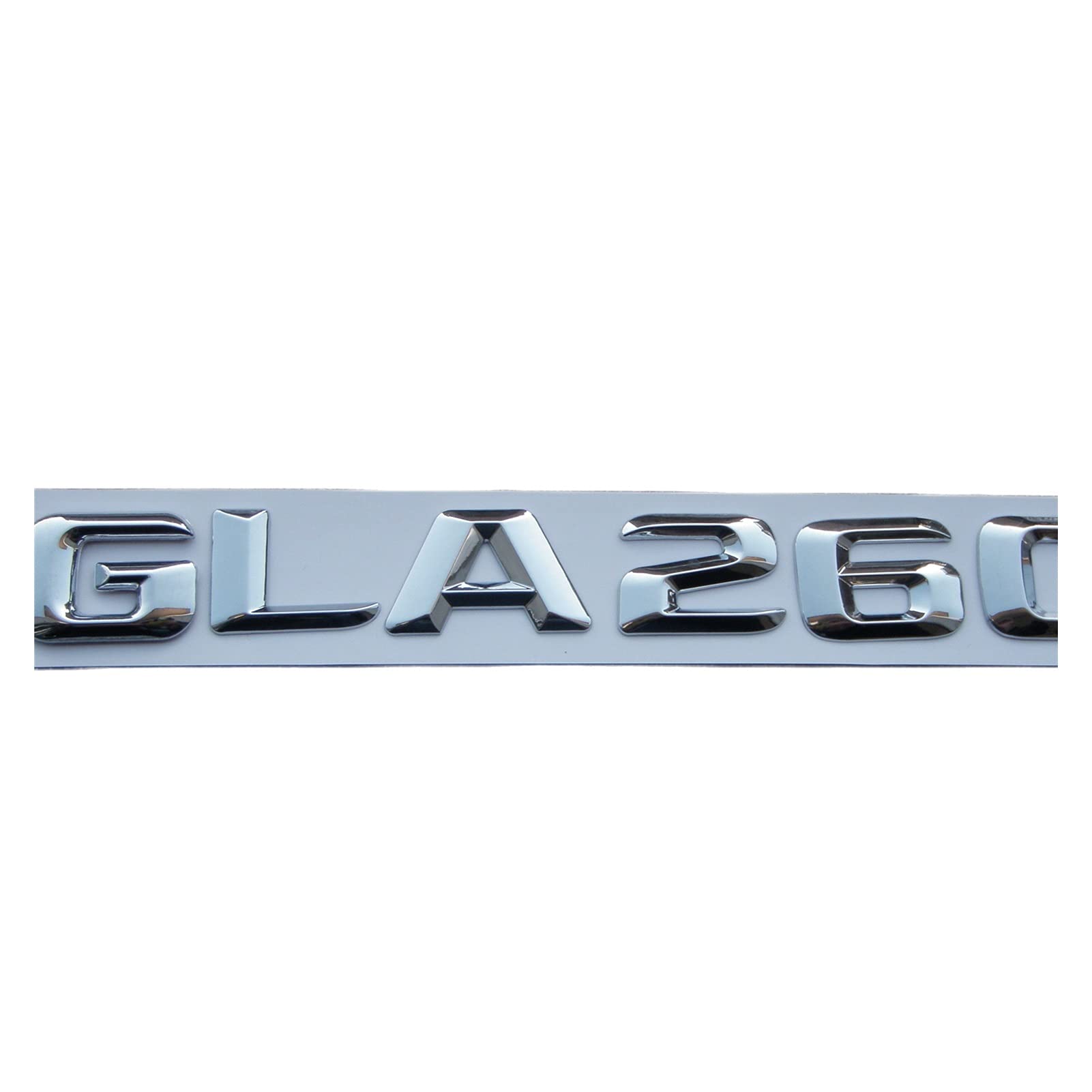 LHYFAGQK Chrom 3D ABS Kunststoff Kofferraum Hinten Buchstaben Abzeichen Emblem Aufkleber Aufkleber Kompatibel mit Mercedes Benz GLA Klasse GLA260 Abzeichen Autoaufkleber von LHYFAGQK