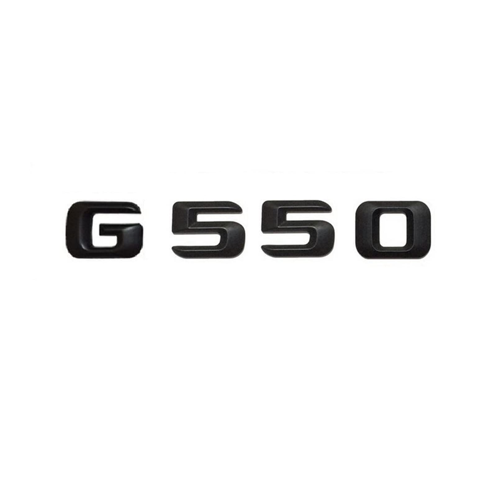 LHYFAGQK Mattschwarz G 550" Kofferraum-hintere Buchstaben, Wörter, Zahlen, Abzeichen, Emblem, Aufkleber, kompatibel mit Mercedes Benz G-Klasse G550 Abzeichen Autoaufkleber von LHYFAGQK