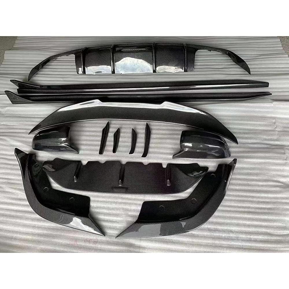 Auto-Seitenspoiler Für BMW 3 Series G20 G28 2019 2020,Auto Vorderen Stoßfänger Lippe Spoiler Splitter Canard Diffusor Frontstoßstange Spoiler von LHyfA