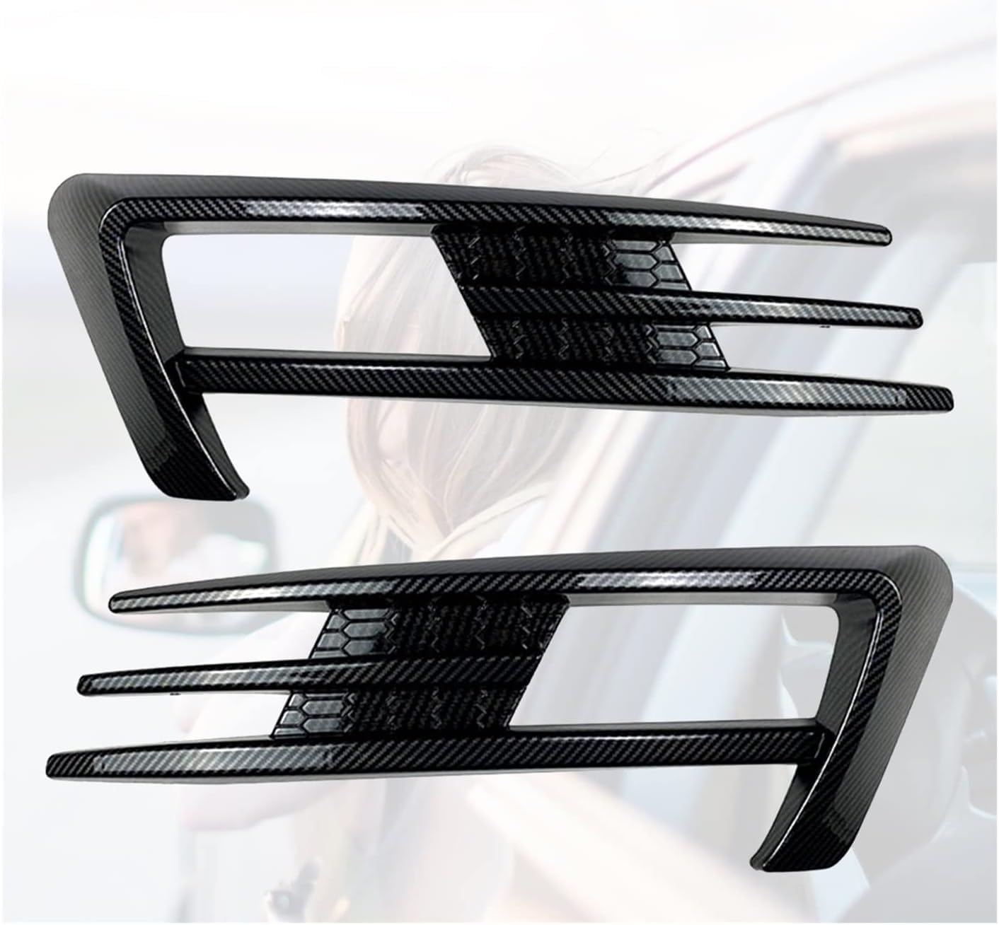 Auto-Seitenspoiler Für Golf 7 MK7 2013 2014 2015 2016 2017,Auto Vorderen Stoßfänger Lippe Spoiler Splitter Canard Diffusor Frontstoßstange Spoiler,A von LHyfA