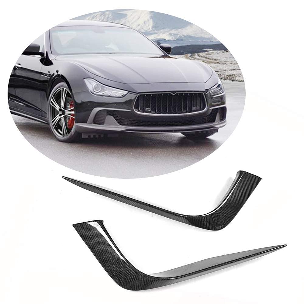 Auto-Seitenspoiler Für Maserati Ghibli S Q4 Sedan 2014-2017,Auto Vorderen Stoßfänger Lippe Spoiler Splitter Canard Diffusor Frontstoßstange Spoiler von LHyfA