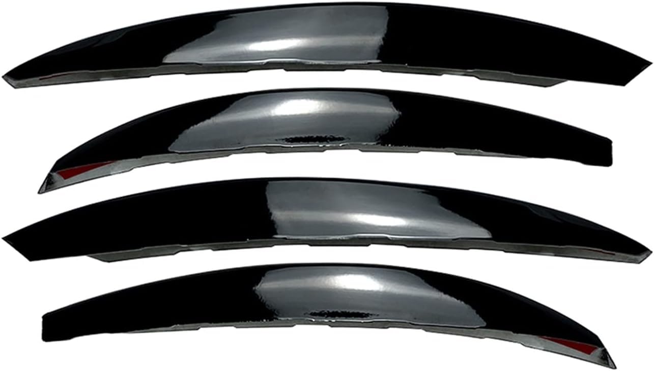 Auto-Seitenspoiler Für Mercedes Benz C-Klasse W206,Auto Vorderen Stoßfänger Lippe Spoiler Splitter Canard Diffusor Frontstoßstange Spoiler,B-Gloss Black von LHyfA