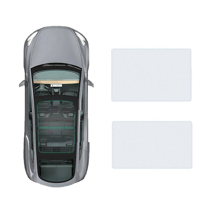 Auto Schiebedach-Sonnenschutz Für Audi Q6 2023-,Autodach Sonnenschutz Schiebedach Windschutzscheibe UV-Schutz Sonnenblenden,A-Gray White Regular Style von LHyyY