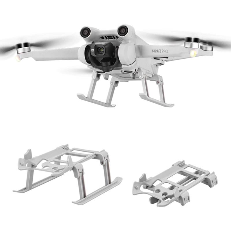 LIAMERHE Mini 3 Pro Landefüße 35mm Faltbare Erweiterte Fahrwerk Landegestell Landing Gear für DJI Mini 3 Pro Zubehör Drohnenzubehör für Sanftes Landen Zunahme Höhe von LIAMERHE