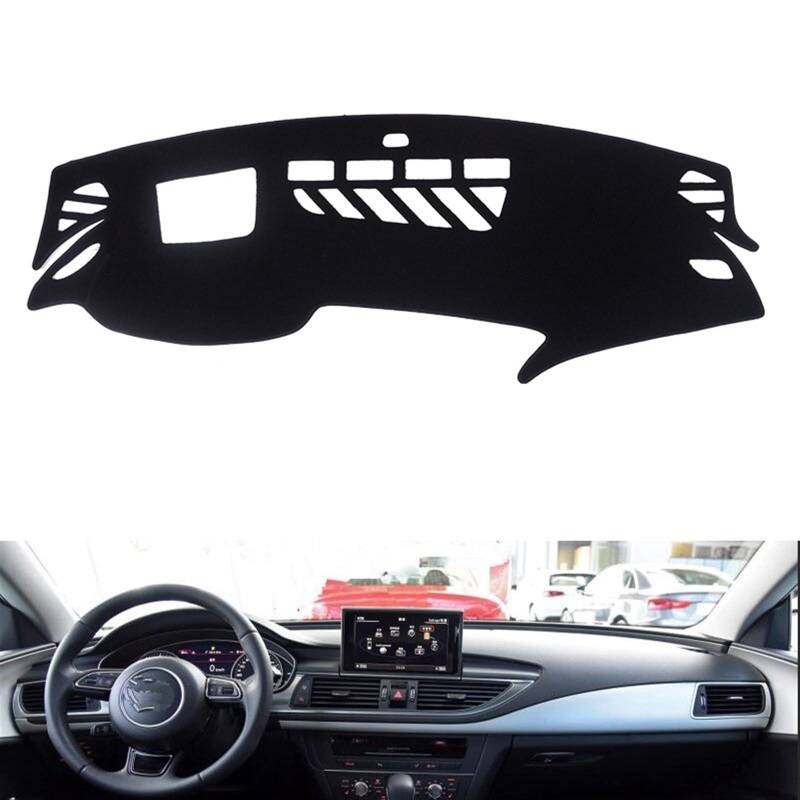 Auto Dashboard Abdeckung Für A7 S7 2009 2010 2011 2012-2018 Rechts- Und Linkslenker Auto Armaturenbrett Abdeckungen Matte Schatten Kissen Pad Teppiche Shade Board Pad(Black Edge,Linkslenker) von LIANGBAOS