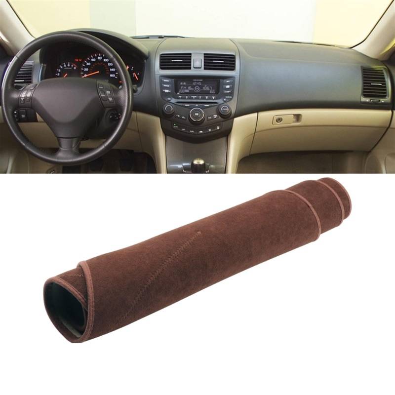 Auto Dashboard Abdeckung Für Accord 7. 2003 2004 2005 2006 2007 Auto Armaturenbrett Abdeckung Vermeiden Licht Matte Instrument Teppich rutschfeste Pads Shade Board Pad(B LHD Brown) von LIANGBAOS