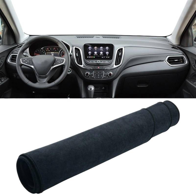 Auto Dashboard Abdeckung Für Chevrolet Für Equinox 2017 2018 2019 2020 2021 2022 2023 Armaturenbrettabdeckung Vermeiden Sie Lichtpad Anti-UV-Teppichmatten Shade Board Pad(B Black) von LIANGBAOS