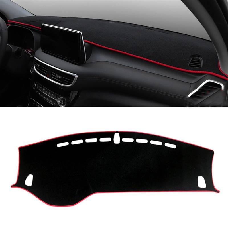 Auto Dashboard Abdeckung Für Hyundai Für Tucson TL 2015 2016 2017 2018 2019 2020 Auto Dashboard Vermeiden Licht Pad Instrument Plattform Abdeckung Teppiche Shade Board Pad(LHD 2019-2020 Red) von LIANGBAOS