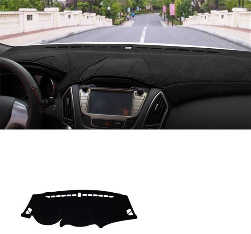 Auto Dashboard Abdeckung Für Hyundai Ix35 2010 2011 2012 2013 2014 Auto Dashboard Abdeckung Matten Vermeiden Licht Pads Instrument Panel Teppiche Anti-Uv Shade Board Pad(Black Side) von LIANGBAOS