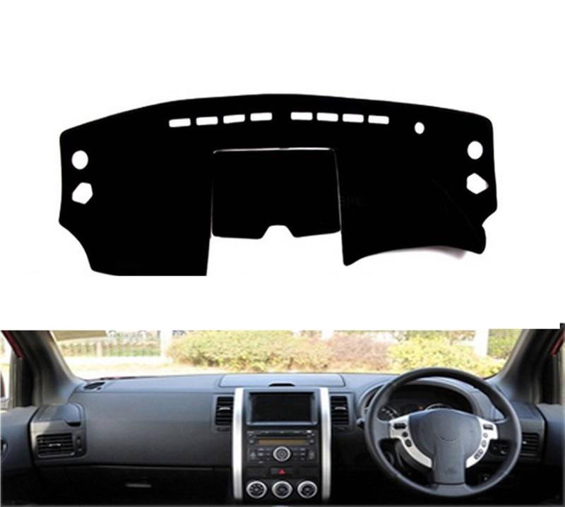 Auto Dashboard Abdeckung Für Nissan Für X-Trail Für X Trail T31 2008-2013 Rechts- Und Linkslenker Auto Armaturenbrett Abdeckung Matte Schatten Kissen Pad Shade Board Pad(Black Edge,Rechtslenker) von LIANGBAOS