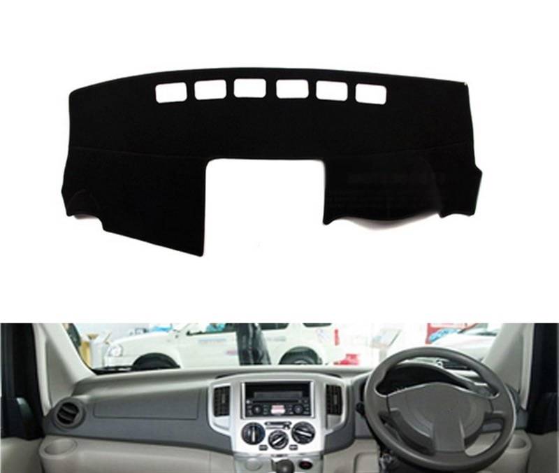 Auto Dashboard Abdeckung Für Nissan NV200 Für Vanette Für Evalia 2010-2016 Rechts Linkslenker Auto Armaturenbrett Abdeckungen Matte Schatten Kissen Pad Shade Board Pad(Red Edge,Rechtslenker) von LIANGBAOS