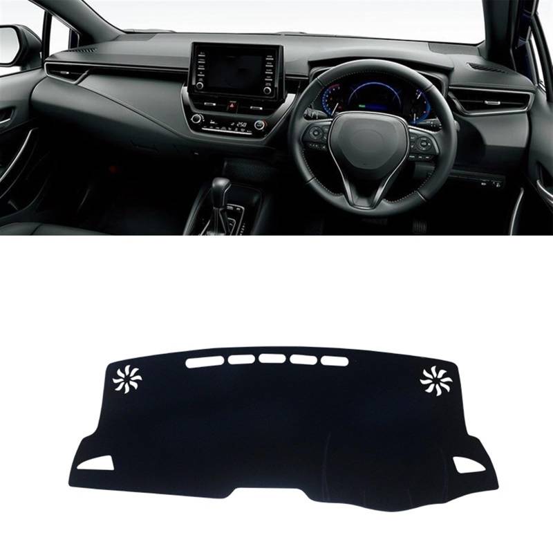 Auto Dashboard Abdeckung Für Toyota Für Corolla E210 12th 2019 2020 2021 2022 2023 Auto Dashboard Abdeckung Matte Dashboard Sonnenschutz Pad Anti-uv Fall Shade Board Pad(A RHD Black Side) von LIANGBAOS