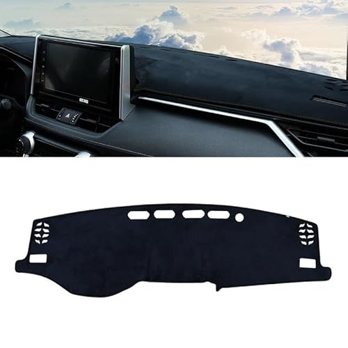 Auto Dashboard Abdeckung Für Toyota Für RAV4 XA50 2019 2020 2021 2022 2023 2024 Für RAV 4 Hybrid Auto Dashboard Abdeckung Dash Matte Sonnenschutz Pad Shade Board Pad(A Black Side LHD) von LIANGBAOS